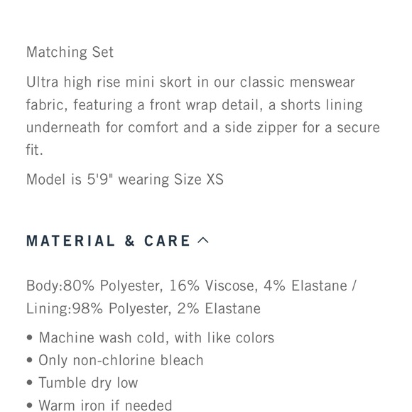 scarlett wrap mini skort abercrombie and fitch - Picture 5 of 6